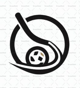 Hockeyschläger und Puck